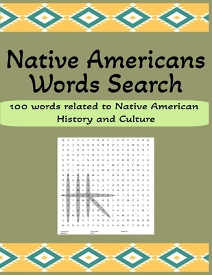 Native Americans Words Search: 100 Words Related to Native American History and Culture by Ludi, Cerebrum