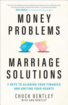Paperback book titled "Money Problems, Marriage Solutions" by Moody Publishers with a cover featuring text and design elements.
