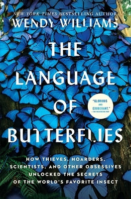 Paperback book titled "The Language of Butterflies" by Simon & Schuster, featuring a cover with butterfly illustrations.