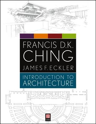 Paperback of Introduction to Architecture textbook by Wiley showing a cover with architectural sketches and design illustrations.