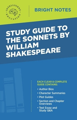 Study Guide to The Sonnets by William Shakespeare Paperback Dexterity