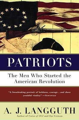 Paperback Patriots book by Simon & Schuster featuring a cover image with patriotic design and bold title text.
