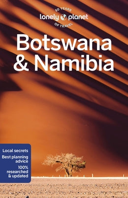 Lonely Planet Botswana & Namibia 5th Edition paperback travel guide, featuring cover image with maps and scenic landscapes.