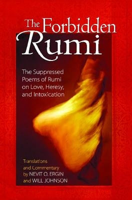 Paperback of The Forbidden Rumi book by Inner Traditions International featuring a cover with traditional Persian art and calligraphy.
