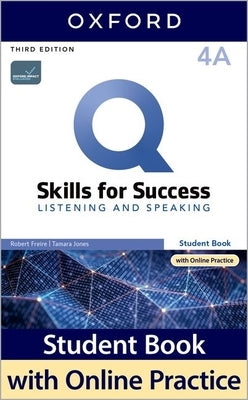 Oxford University Press Q3e 4 Listening and Speaking Student Book paperback, split pack, designed for language learners.