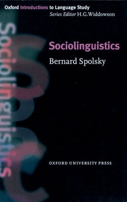 Sociolinguistics Paperback Oxford University Press, USA