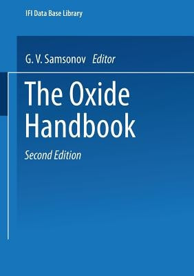 The Oxide Handbook Paperback Springer