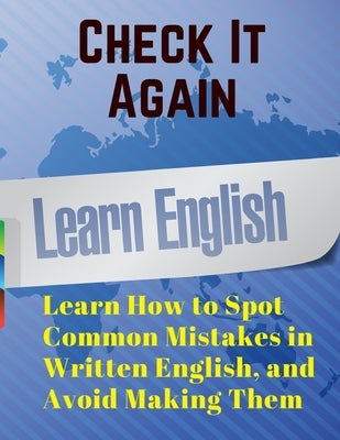 Paperback book titled "Check It Again" by Sorens Books, featuring a cover with text and design elements on a white background.