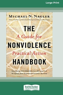 Paperback of The Nonviolence Handbook by ReadHowYouWant, featuring a cover with title and author, large print edition.