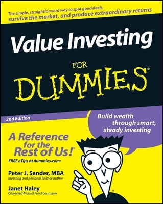 Value Investing for Dummies Paperback For Dummies