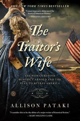 Book cover for "The Traitor's Wife" by Howard Books, featuring historical imagery related to Benedict Arnold and American betrayal.