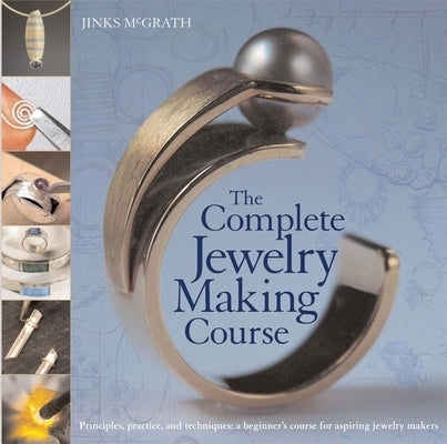 Paperback book titled "The Complete Jewelry Making Course" by Sourcebooks, featuring a cover with jewelry tools and colorful beads.