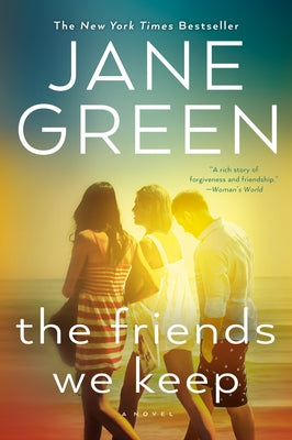 Close-up of the book cover titled "The Friends We Keep" by Berkley Books, featuring warm, inviting design elements.