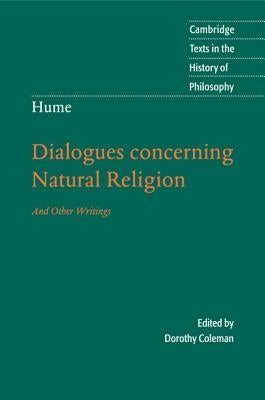 Paperback of Hume's Dialogues Concerning Natural Religion and Other Writings, published by Cambridge University Press.