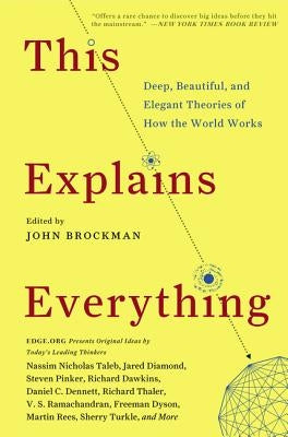 Cover image of "This Explains Everything" book by Harper Perennial, featuring a colorful abstract design on the front.