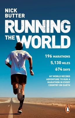 Paperback of "Running the World" by Corgi Books, featuring a colorful cover with images of a runner and global landmarks.