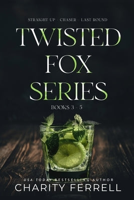 Paperback copies of Twisted Fox Series Books 3-5 by Charity Ferrell LLC, stacked with colorful covers featuring fox illustrations.