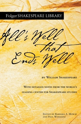 Cover image of Simon & Schuster's edition of William Shakespeare's play All's Well That Ends Well, featuring classic book cover art.