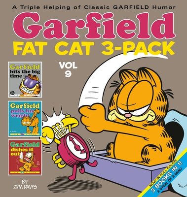 Garfield Fat-Cat 3-Pack paperback books by Ballantine Books featuring colorful cartoon images of Garfield the cat.