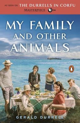 Paperback of "My Family and Other Animals" by Penguin Books, featuring the book cover with colorful illustrations.