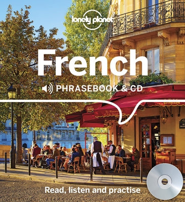 Lonely Planet French Phrasebook and CD 4, paperback guide with audio CD, featuring language tips and travel phrases.