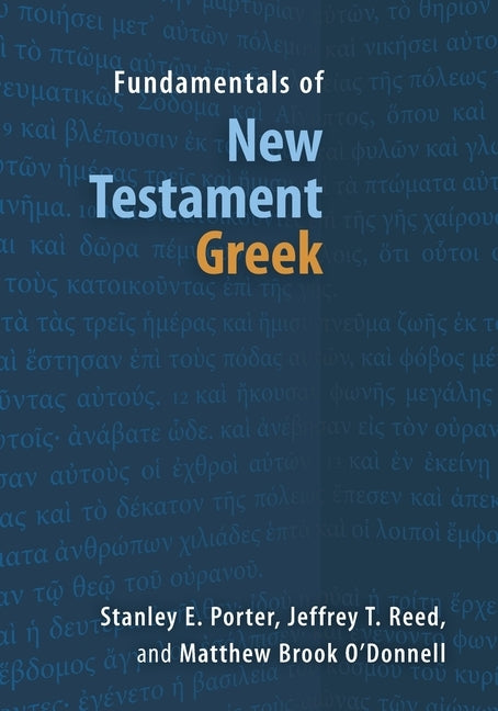 Fundamentals of New Testament Greek Paperback William B. Eerdmans Publishing Company