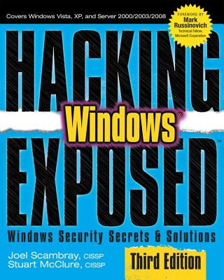 Paperback book titled "Hacking Exposed Windows" by McGraw-Hill Companies showing the cover with security-themed design.
