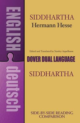 Paperback of Siddhartha dual-language book by Dover Publications with cover image featuring the title and artwork.