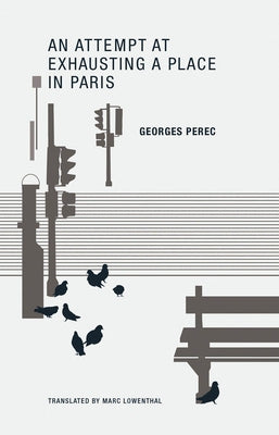 Paperback copy of "An Attempt at Exhausting a Place in Paris" by Wakefield Press, showing the book cover with title and author.