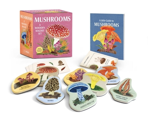 Mushrooms: A Wooden Magnet Set Paperback Rp Minis