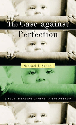 Paperback of The Case Against Perfection by Belknap Press, featuring a close-up of the book cover with title and author text.