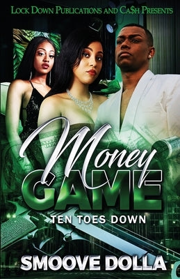 Money Game by Lock Down Publications, educational board game featuring colorful currency and game pieces on a wooden surface.
