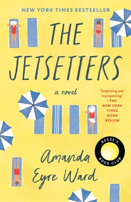 Paperback copy of The Jetsetters by Ballantine Books, featuring the book cover with colorful design and title text.