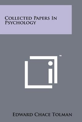 Collected Papers In Psychology Paperback Literary Licensing, LLC