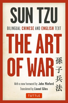 Bilingual Chinese and English paperback edition of The Art of War by Tuttle Publishing, showing the book cover with text and design.
