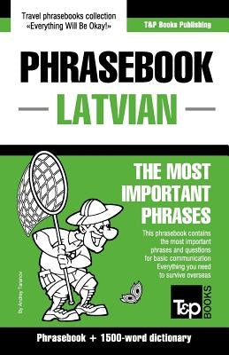English-Latvian phrasebook & 1500-word dictionary Paperback T&p Books Publishing Ltd