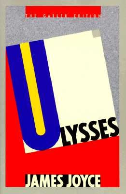 Vintage Ulysses paperback by Gabler Edition, showing the front cover with title and author text on a textured book cover.