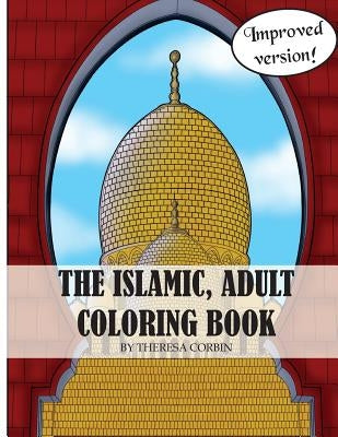 Islamic adult coloring book paperback by Djarabi Kitabs Publishing, featuring intricate Islamic art designs for relaxation and creativity.