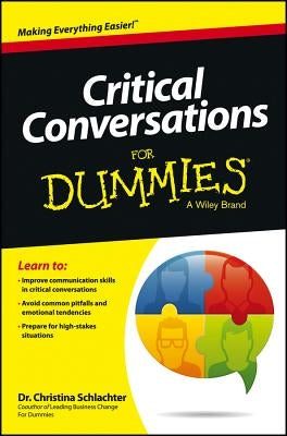 Critical Conversations For Dummies Paperback For Dummies