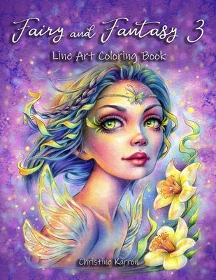 Fairy and Fantasy 3 Line Art Coloring Book Paperback Independently Published