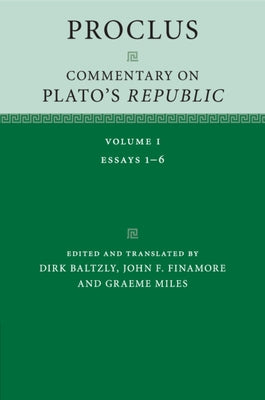 Paperback of Proclus: Commentary on Plato's Republic, Volume 1, published by Cambridge University Press, with cover design visible.