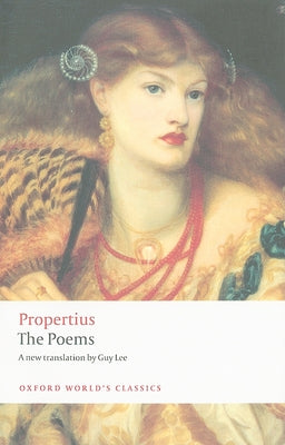Paperback of Propertius: The Poems by Oxford University Press, USA, featuring a close-up of the book cover with classical design elements.