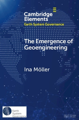Paperback book titled "The Emergence of Geoengineering" by Cambridge University Press, featuring a cover with scientific illustrations.