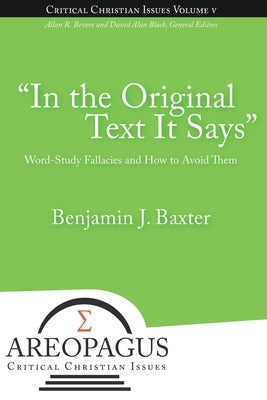 In the Original Text It Says Paperback Energion Publications