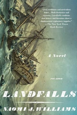 Paperback of Landfalls by Picador USA, featuring a cover with ocean and shoreline imagery, ideal for maritime or travel-themed reading.
