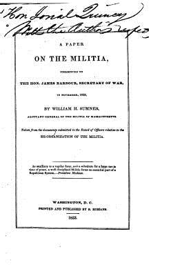 A Paper on the Militia Paperback Createspace Independent Publishing Platform