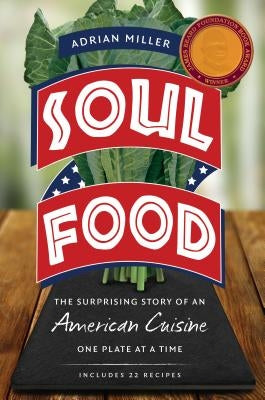 Paperback of Soul Food book by University of North Carolina Press with a cover featuring traditional soul food dishes.