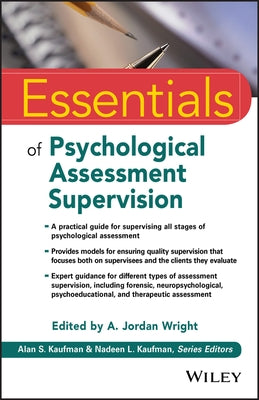 Essentials of Psychological Assessment Supervision Paperback Wiley