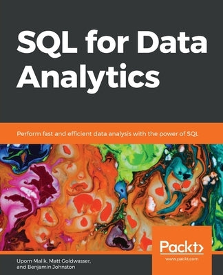 Paperback book titled "SQL for Data Analytics" by Packt Publishing, featuring a cover with SQL and data visualization graphics.