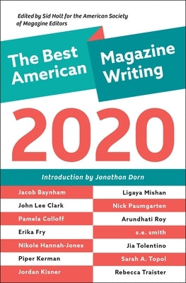 The Best American Magazine Writing 2020 Paperback Columbia University Press